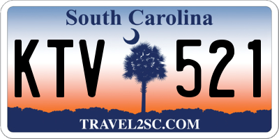 SC license plate KTV521