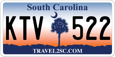 SC license plate KTV522