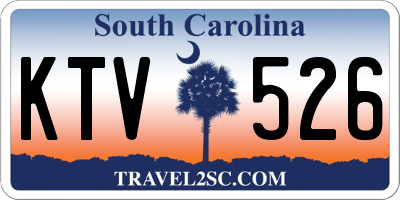 SC license plate KTV526