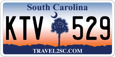 SC license plate KTV529