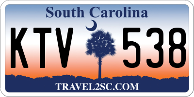 SC license plate KTV538