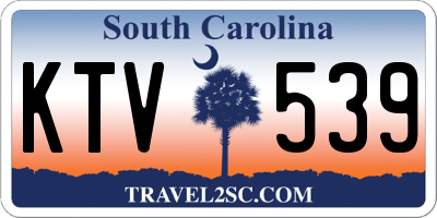SC license plate KTV539