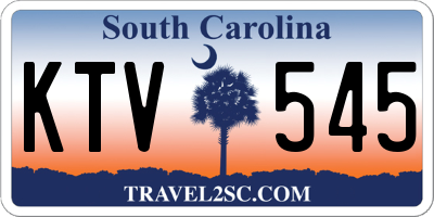 SC license plate KTV545