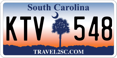 SC license plate KTV548