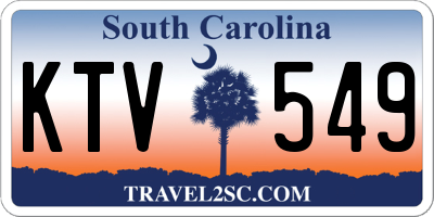 SC license plate KTV549