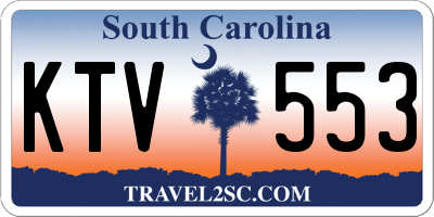 SC license plate KTV553