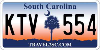 SC license plate KTV554