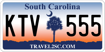 SC license plate KTV555