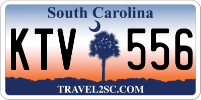 SC license plate KTV556