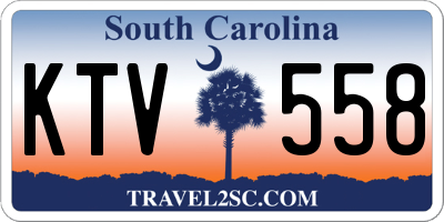 SC license plate KTV558