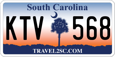 SC license plate KTV568