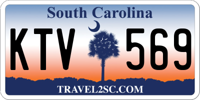SC license plate KTV569
