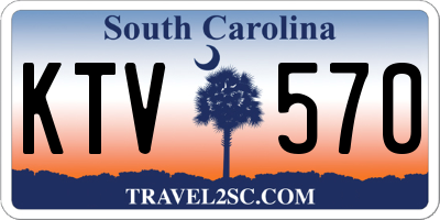 SC license plate KTV570