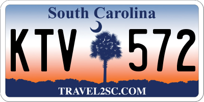 SC license plate KTV572