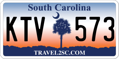 SC license plate KTV573