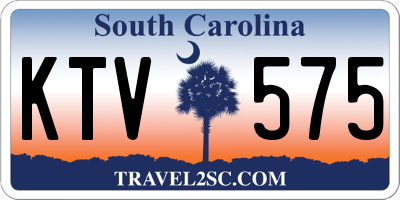 SC license plate KTV575