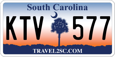 SC license plate KTV577