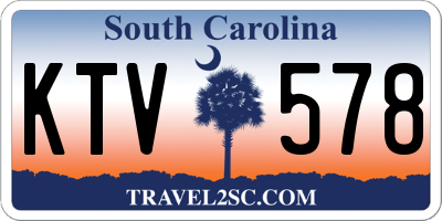 SC license plate KTV578