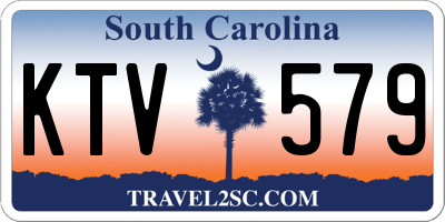 SC license plate KTV579