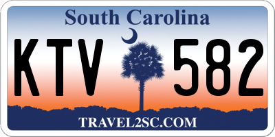 SC license plate KTV582