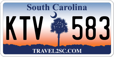 SC license plate KTV583