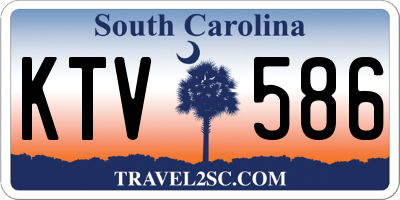 SC license plate KTV586