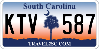SC license plate KTV587