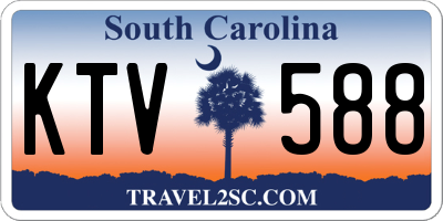 SC license plate KTV588