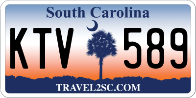 SC license plate KTV589