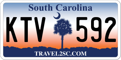SC license plate KTV592