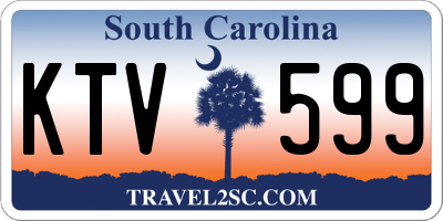 SC license plate KTV599