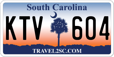 SC license plate KTV604
