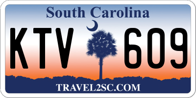 SC license plate KTV609