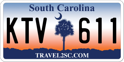 SC license plate KTV611