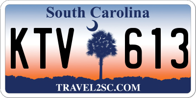 SC license plate KTV613