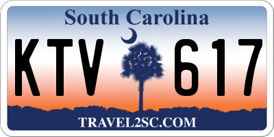 SC license plate KTV617