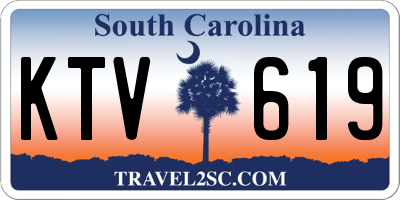 SC license plate KTV619