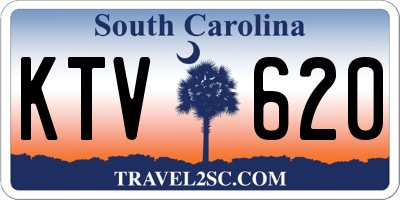 SC license plate KTV620