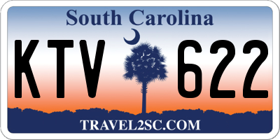 SC license plate KTV622