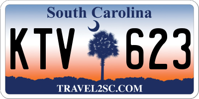 SC license plate KTV623