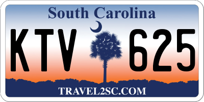 SC license plate KTV625