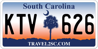 SC license plate KTV626
