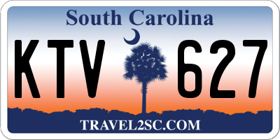 SC license plate KTV627