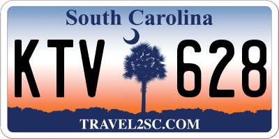 SC license plate KTV628