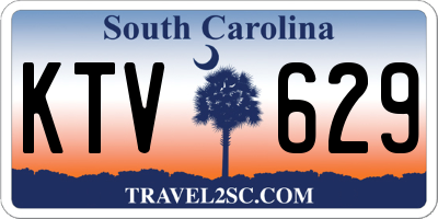 SC license plate KTV629