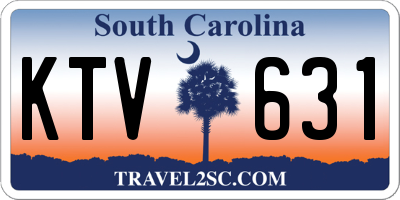 SC license plate KTV631
