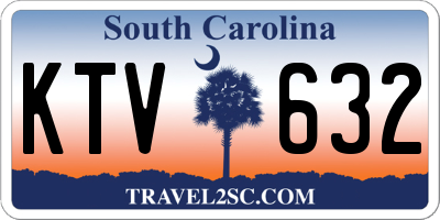 SC license plate KTV632