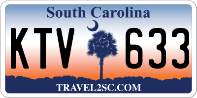 SC license plate KTV633