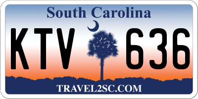 SC license plate KTV636