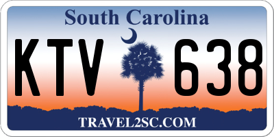 SC license plate KTV638